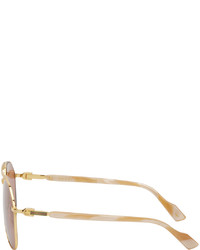 braune Sonnenbrille von Gucci