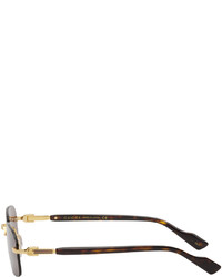 braune Sonnenbrille von Gucci