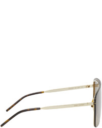 braune Sonnenbrille von Saint Laurent