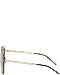 braune Sonnenbrille von Saint Laurent