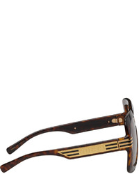 braune Sonnenbrille von Gucci