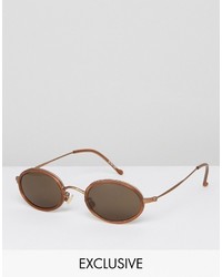 braune Sonnenbrille von Reclaimed Vintage