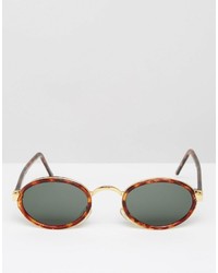 braune Sonnenbrille von Reclaimed Vintage
