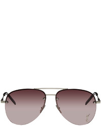 braune Sonnenbrille von Saint Laurent