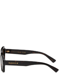 braune Sonnenbrille von Gucci