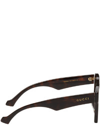 braune Sonnenbrille von Gucci