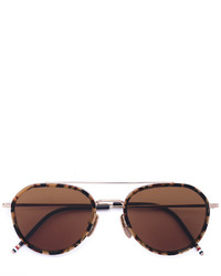 braune Sonnenbrille von Thom Browne