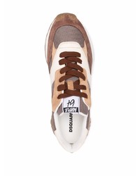 braune Sportschuhe von DSQUARED2