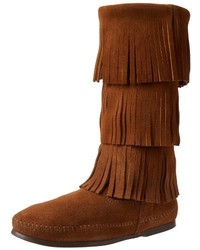 braune Stiefel von Minnetonka