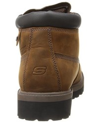 braune Stiefel von Skechers