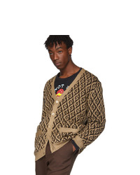 braune Strick Strickjacke von Gucci