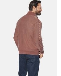 braune Strickjacke von Jan Vanderstorm