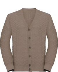 braune Strickjacke von MARCO DONATI