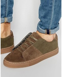 braune Turnschuhe von Asos