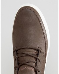 braune Turnschuhe von Lacoste