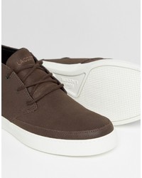 braune Turnschuhe von Lacoste