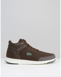 braune Turnschuhe von Lacoste