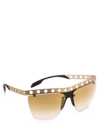 braune und goldene Sonnenbrille von Prada