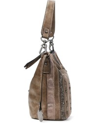 braune verzierte Shopper Tasche aus Leder von SURI FREY