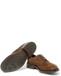 braune Wildleder Brogues von Tricker's