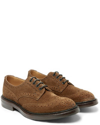 braune Wildleder Brogues von Tricker's