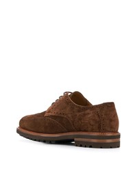 braune Wildleder Brogues von Brunello Cucinelli