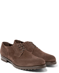 braune Wildleder Brogues von Harry's of London