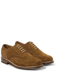 braune Wildleder Brogues von Grenson