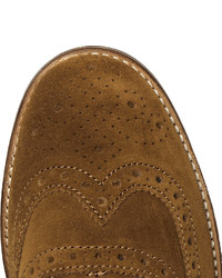 braune Wildleder Brogues von Grenson