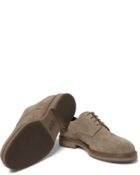 braune Wildleder Brogues von Brunello Cucinelli