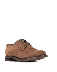 braune Wildleder Derby Schuhe von Church's