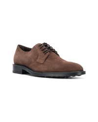 braune Wildleder Derby Schuhe von Tod's