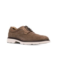 braune Wildleder Derby Schuhe von Hogan