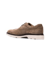 braune Wildleder Derby Schuhe von Hogan