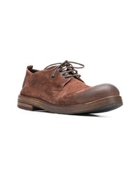 braune Wildleder Derby Schuhe von Marsèll