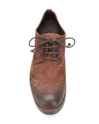 braune Wildleder Derby Schuhe von Marsèll