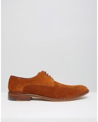 braune Wildleder Derby Schuhe von Ted Baker