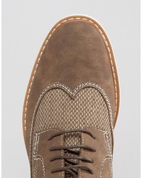 braune Wildleder Derby Schuhe von Steve Madden