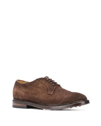 braune Wildleder Derby Schuhe von Officine Creative