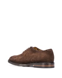 braune Wildleder Derby Schuhe von Officine Creative