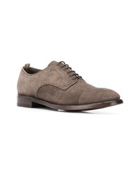 braune Wildleder Derby Schuhe von Officine Creative