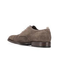 braune Wildleder Derby Schuhe von Officine Creative