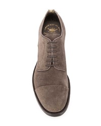 braune Wildleder Derby Schuhe von Officine Creative