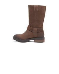 braune Wildleder mittelalte Stiefel von Timberland