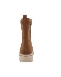 braune Wildleder mittelalte Stiefel von Tom Tailor