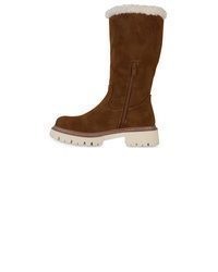 braune Wildleder mittelalte Stiefel von VAN HILL