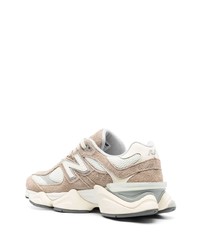 braune Wildleder niedrige Sneakers von New Balance