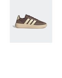 braune Wildleder niedrige Sneakers von adidas Sportswear