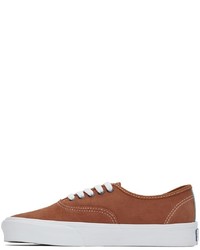 braune Wildleder niedrige Sneakers von Vans