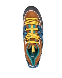 braune Wildleder niedrige Sneakers von Lanvin
